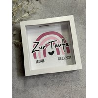 Spardose | Personalisierte Taufe Taufgeschenk Geschenkidee Jomarodesign von JomaroDesign