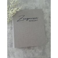 Zeugnismappe | Personalisierte Zeugnisordner Mit Namen Ordner Für Schulkinder Geschenkidee Einschulung Jomarodesign von JomaroDesign