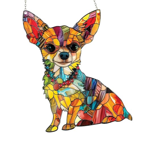 Hunde Wanddekoration, Hunde Gedenk Sonnenfänger, Fenster Hänge Sonnenfänger, Niedlicher Hunde Deko Hängeschmuck, Acryl Hund zum Aufhängen An Fenstern, Sonnenfänger Hunde Wanddekoration, Hunde Gedenk Sonnenfänger, Fenster Hänge Sonnenfänger, Niedlicher Hunde Deko Hängeschmuck, Acryl Hund zum Aufhängen An Fenstern, Sonnenfänger von Jomewory
