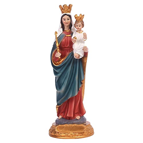 Jomewory Mutter Maria Statue, Harz Jungfrau Maria Hält Jesus Statue, Dekorative Maria Figur Renaissance Sammlung Religiöses Geschenk Heimdekoration von Jomewory