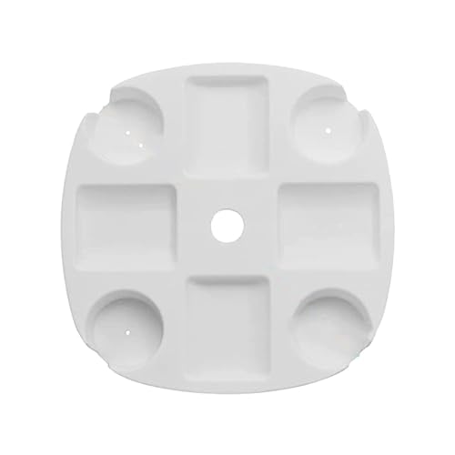 Jomewory Schirmtablett, Strandtisch Für Getränke und Snacks, Sonnenschirmtisch Mit Getränkehaltern Für, Terrasse, Garten, Schwimmbad - 17 x 17 x 2 Zoll von Jomewory
