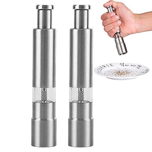 Jomewory Salz und Pfeffermühlen, Salz und Pfeffermühle Einhand, Einhand Salz und Pfeffermühlen Set oder Einzelnes, Manuelles Gewürzmühlen Werkzeug von Jomewory