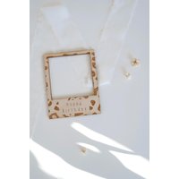 Polaroid Rahmen Im Leo Look | Fotorahmen Aus Holz Bilderrahmen Personalisiert Design Leoparden Print Geburtstagsgeschenk von JomihUnique