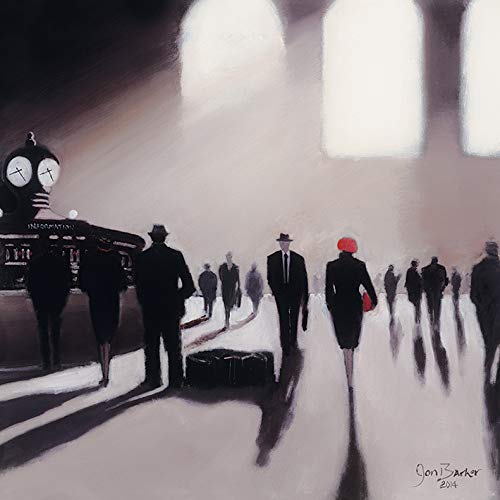 Jon Barker Grand Central Station Rendezvous-New York 60 x 60cm Canvas Print Leinwanddruck, Mehrfarbig, 60 x 60 cm von Jon Barker