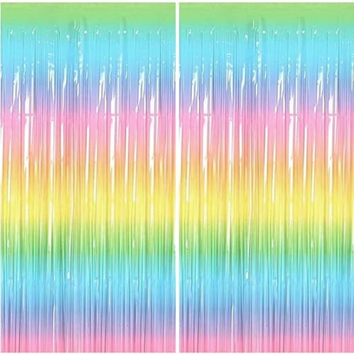 Jonami 2 Lametta Vorhänge Pastell, Folie Fransen Vorhang Schimmer, Metallic Tinsel Vorhange Hintergrund Fringe Glitzervorhänge Fransenvorhang Metallfolie fur Party Deko Geburtstagsdeko -2stk- Jonami 2 Lametta Vorhänge Pastell, Folie Fransen Vorhang Schimmer, Metallic Tinsel Vorhange Hintergrund Fringe Glitzervorhänge Fransenvorhang Metallfolie fur Party Deko Geburtstagsdeko -2stk- von Jonami
