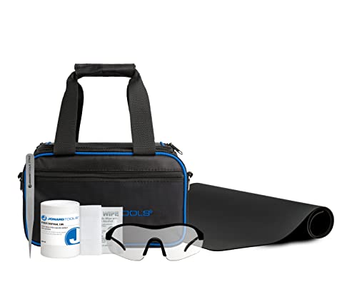 Jonard Tools FSK-5 Glasfaser-Sicherheitsset mit Arbeitsmatte, Pinzette, Mülleimer, Tüchern, Schutzbrille und Tragetasche von Jonard Tools