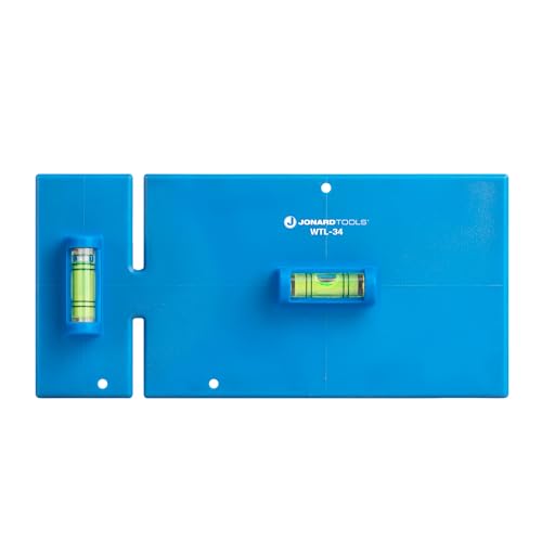 Jonard Tools WTL-34 Wandbox-Schablone & Wasserwaage für nichtmetallische elektrische Boxen, 3-fach und 4-fach von Jonard Tools