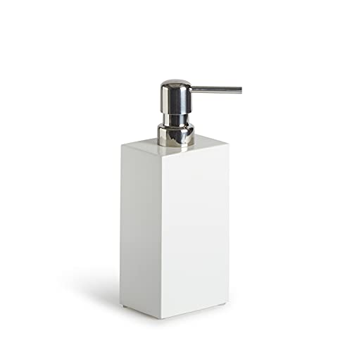 Jonathan Adler Lacquer Bath Soap Dispenser Seifenspender, Lackware, weiß, One Size von Jonathan Adler