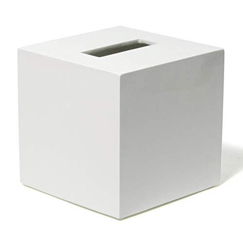 Jonathan Adler Kosmetiktuchbox mit Lack Taschentuchbox-Abdeckung, Weiß, One Size von Jonathan Adler
