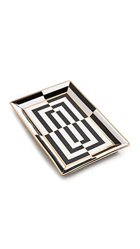 Jonathan Adler - Op Art Rectangle Trays - Teller, Ablageschalen - Schmuckablage, Accessoir-Ablage - Porzellan von Jonathan Adler