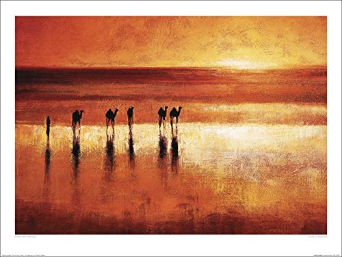 Jonathan Sanders "Camel Crossing 60 x 80cm Kunstdruck von Jonathan Sanders