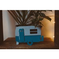 Petrol Boler Übertopf Retro Camper Geschenke Für Ihn Ihre Pflanzenliebhaber Pflanzenhalter Indoor von JonathanArtDecor