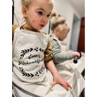 Personalisierte Schürze Für Kinder Mit Deinem Wunschausdruck Neutral Oder Sie Weihnachtszeit von JoneliHandmade