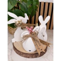 Raysin Osterhasen/Verziert Mit Herzchen Und Getrockneten Blumen von JoneliHandmade