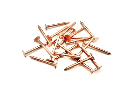 50 Stück Kupfer-Nägel, Dachschiefer, Filznägel, Baumstumpfvernichter, 30 mm, 38 mm, 50 mm (30 mm x 2,65 mm) von Jones DIY