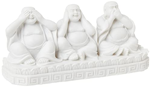 Jones Home and Gift Sehen, sprechen, Nicht hören Buddha Ornament von Windhorse