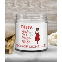 Custom Delta Anwalt Kerze, Geschenk Für Inspiriert Von Sigma Theta Sorority von JonesWorldOrder
