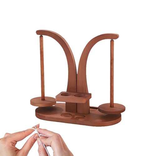 Jongyumo Garnkuchen-Winder,Magnetischer Wollwickler - Häkelzubehör Mit Rotierender Doppelspindel Rolle Für Handarbeiten Für Heimwerker Jongyumo Garnkuchen-Winder,Magnetischer Wollwickler - Häkelzubehör Mit Rotierender Doppelspindel Rolle Für Handarbeiten Für Heimwerker von Jongyumo