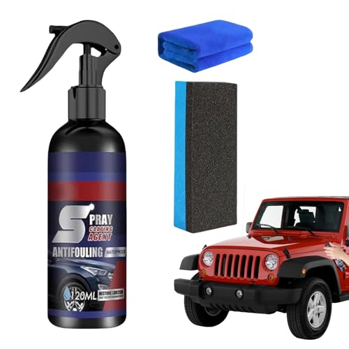 Keramik Auto Beschichtung Spray, 120ml Multifunktionaler Autobeschichtungsspray für Auto, Motorrad & Boote, Neues Verbessertes Glanzspray, Schnelles Sofortige Reinigung, Politur & Langzeitschutz von Jongyumo