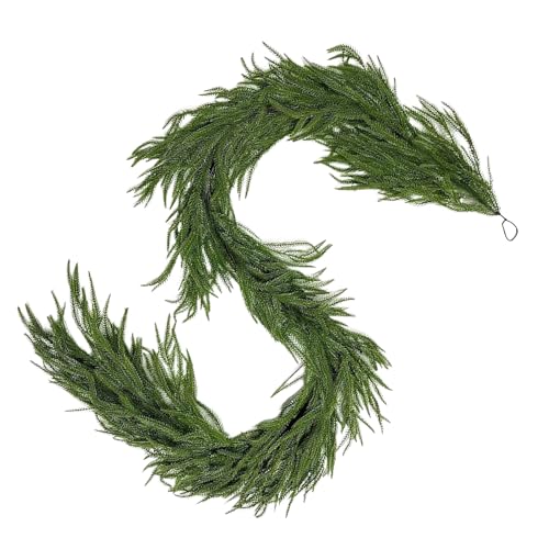 Künstliche -Kiefernranke, Nachgeahmte Weihnachts-, Echt Wirkendes Gefühl, PE-Material Nadeln, Ideal Für Tischdecken, Kamine Und Wände von Jongyumo