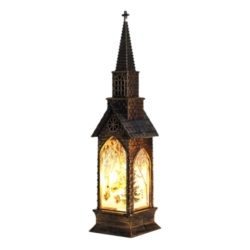 Weihnachts-Leuchtkirche - Leuchtende Ornament-Laterne, batteriebetriebenes Licht | Partygeschenk für Weihnachtsdekorationen, Geschenk für Kollegen, Freunde, Familie, Kinder von Jongyumo