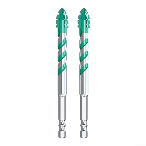 2 x Bohrer für Glas, Holz, Metall, Fliesen, gezacktes exzentrisches Design für verbesserte Bohrleistung (12 mm) von Jonikuper
