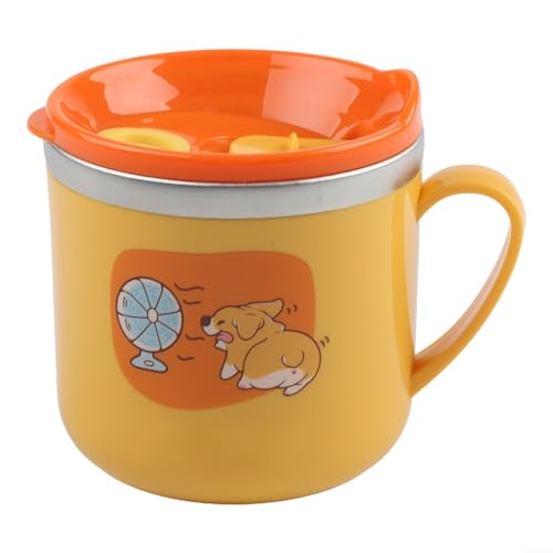 250 ml Kinder-Trinkhalmbecher mit doppellagiger Isolierung und Messskala für einfache Verwendung (gelb) von Jonikuper