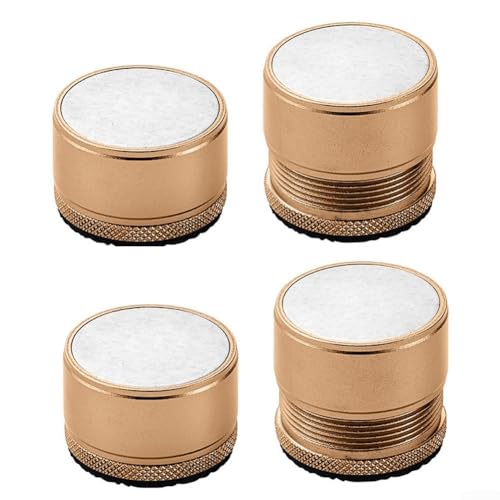 4 Stück verstellbare Möbelerhöhungen für Betten und Sofas, erhöhen den Komfort mit Geräuschreduzierung (Gold) von Jonikuper