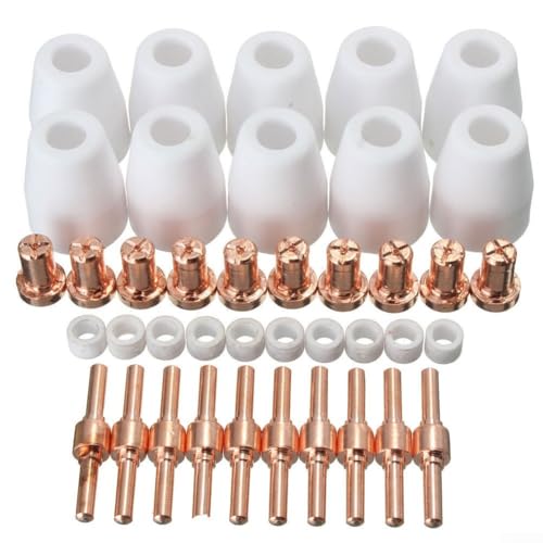 40-teiliges Plasmaschneid-Verbrauchsmaterial-Set für PT31 LG40 Taschenlampe CUT40 50 mit verschiedenen Düsenoptionen 40-teiliges Plasmaschneid-Verbrauchsmaterial-Set für PT31 LG40 Taschenlampe CUT40 50 mit verschiedenen Düsenoptionen von Jonikuper