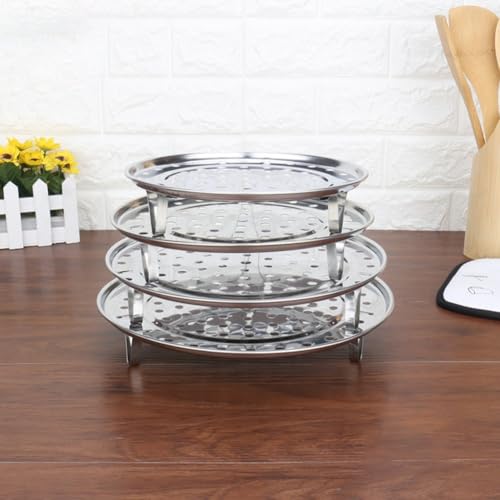 Edelstahl-Kochrost mit 3 abnehmbaren Ständern, perfekt zum Dämpfen und Braten verschiedener Lebensmittel (20 cm) von Jonikuper