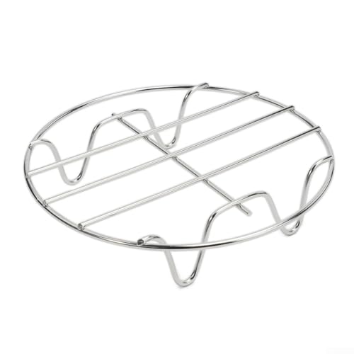 Einlagiger Edelstahl-Grillrost für Luftfritteusen, 15,2 cm, geeignet für Kochen zu Hause und im Freien (15,2 cm) von Jonikuper