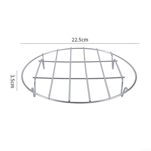 Einlagiger Edelstahl-Grillrost für Luftfritteusen, 15,2 cm, geeignet für Kochen zu Hause und im Freien (22,9 cm) von Jonikuper