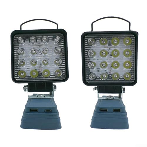 Elektrische Taschenlampe Arbeitslampe mit einstellbaren Winkeln für Bosch Li Ion Akku Netzteil (A) von Jonikuper