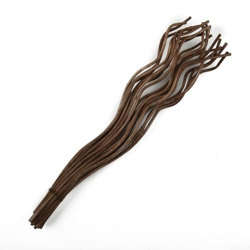 Gewelltes Rattan-Rattan-Ersatzrohr-Set, 20 Stück, für ein verbessertes Ambiente zu Hause (Kaffee) von Jonikuper