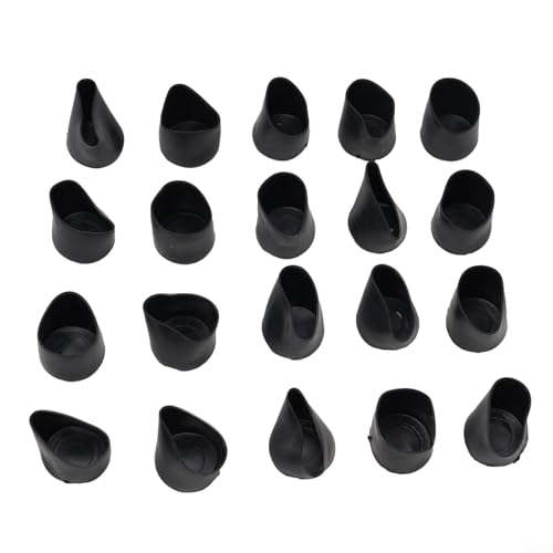Gummi-Stuhlbeinhülsen 20er Set für Bodenschutz und Geräuschreduzierung an Tisch- und Stuhlbeinen (28mm) von Jonikuper