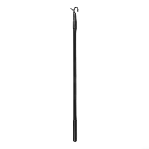 Jonikuper Aluminium-Fensteröffner-Verlängerungsstange mit Haken, 30–60 cm, verstellbare Teleskopstange für hohe Luke auf dem Dach, schwarzer Griff von Jonikuper