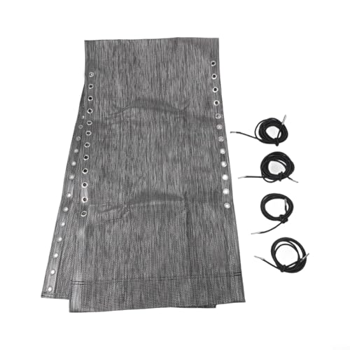 Jonikuper Reparatur-Set für Liegestuhl, Nylon-Stoffschnur, Ersatz-Set, mit elastischen Seilen, Strand-Lounge-Abdeckung, DIY-Material (dunkelgrau) von Jonikuper