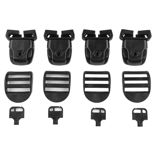 Jonikuper Schwimmbadabdeckung Verriegelungssystem, mit 4 Sets Sicherheitsriegel Schlüssel Hardware Kit, Ersatzclips für Whirlpool Spa Abdeckung Jonikuper Schwimmbadabdeckung Verriegelungssystem, mit 4 Sets Sicherheitsriegel Schlüssel Hardware Kit, Ersatzclips für Whirlpool Spa Abdeckung von Jonikuper