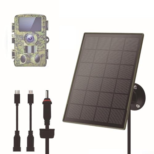Jonikuper Trail-Kameras Solarpanel mit 6000 mAh eingebautem Akku, wasserdichter IP66-Schutz, wiederaufladbares Jagdzubehör für Jagdkameras Jonikuper Trail-Kameras Solarpanel mit 6000 mAh eingebautem Akku, wasserdichter IP66-Schutz, wiederaufladbares Jagdzubehör für Jagdkameras von Jonikuper