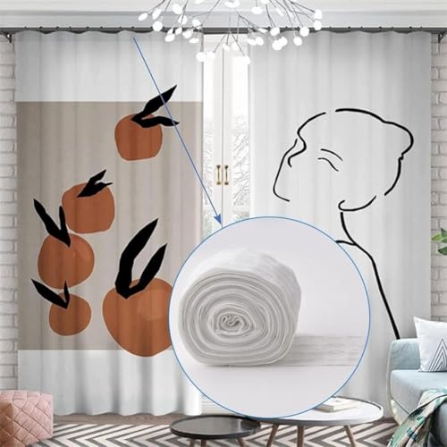 Jonikuper Vorhangfaltenband mit 50 Metallhaken, 10 Meter, Vorhangband, Stoffband, Vorhangband, für Heimnähen, Heimwerker, Fenster, Heimdekoration von Jonikuper