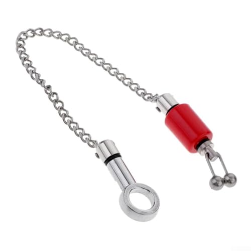 Karpfenangeln Aufhänger Spulen Indikatoren für Bissanzeiger System mit Edelstahlclips und Ketten (rot) von Jonikuper