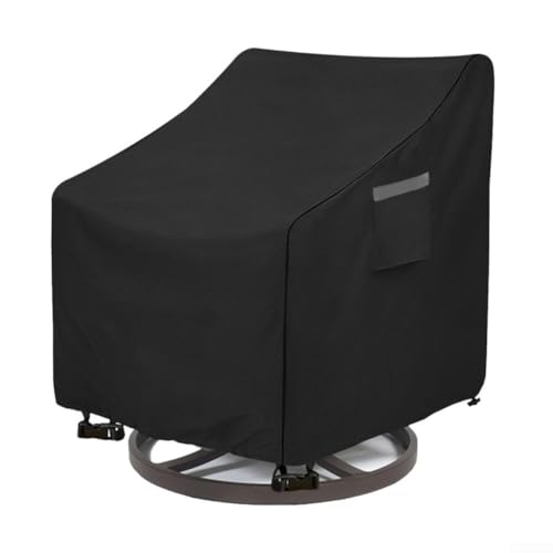 Patio Swivel Chair Cover Outdoor Furniture Swivel Chair Cover Waterproof Heavy Duty Oxford Fabric Protection With Adjustable Straps for Rocking Chair(S) von Jonikuper