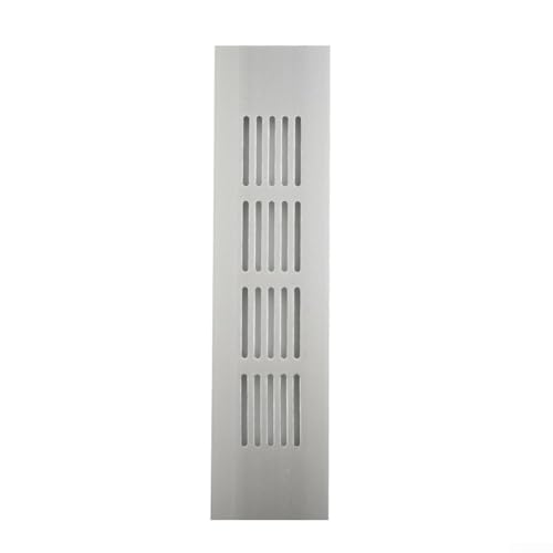 Rechteckige Lüftungsabdeckung aus Aluminiumlegierung für Kleiderschrank und Schrank, wasserdicht (50 x 200 mm) von Jonikuper