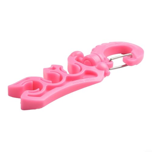 Scuba Clip für Tauchausrüstung, Dual Halterung für BCD Schlauch mit Schnellverschlussfunktion (Rosa) von Jonikuper