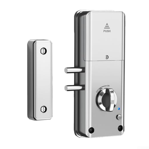 Unsichtbar für Smart-Türschloss von TTlock, fortschrittliche Funktionen für die Sicherheit zu Hause, schnelle Einrichtung an Holztüren mit Fernbedienungsfunktion (schwarz) von Jonikuper