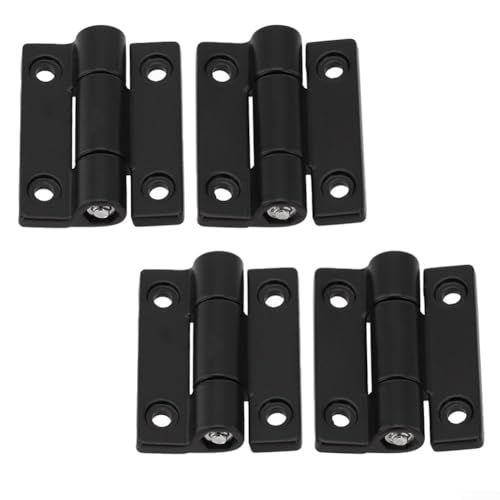 Verstellbare Drehmomentdämpfungsscharniere für breite Kompatibilität mit Möbeln (26 x 22 mm, schwarz), 4 Stück von Jonikuper