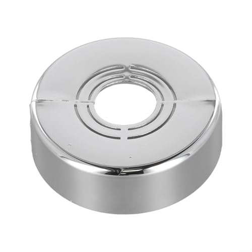 Wandmontage, Rohrabdeckung, Basisflansch, dekorativer Schild, Badezimmer-Rohrabdeckung für Küchenspüle, Wasserhahn, Badezimmer, Sanitärinstallation (Silber) von Jonikuper