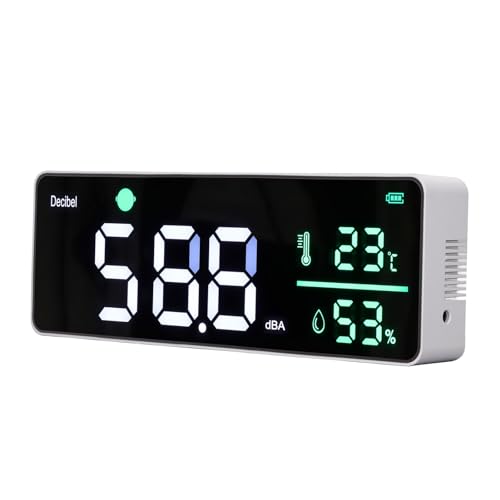 An Der Wand Montierter Innengeräuschmonitor, Thermometer, Hygrometer,Dezibelmessgerät,Schallpegelmessgerät mit 11 Zoll Bildschirm, Präzises Geräuschmessgerät,für öffentliche Bereiche, Restaurants An Der Wand Montierter Innengeräuschmonitor, Thermometer, Hygrometer,Dezibelmessgerät,Schallpegelmessgerät mit 11 Zoll Bildschirm, Präzises Geräuschmessgerät,für öffentliche Bereiche, Restaurants von Jonlaki