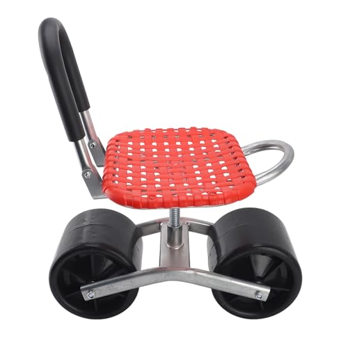 Gartenhocker mit Rollen,Verstellbarer Rollbarer Arbeitssitz,Gartenhocker aus Eisen mit 2 Rädern für Feld- und Schuppengärtner,Werkzeughocker Gartenhocker mit Rollen,Verstellbarer Rollbarer Arbeitssitz,Gartenhocker aus Eisen mit 2 Rädern für Feld- und Schuppengärtner,Werkzeughocker von Jonlaki