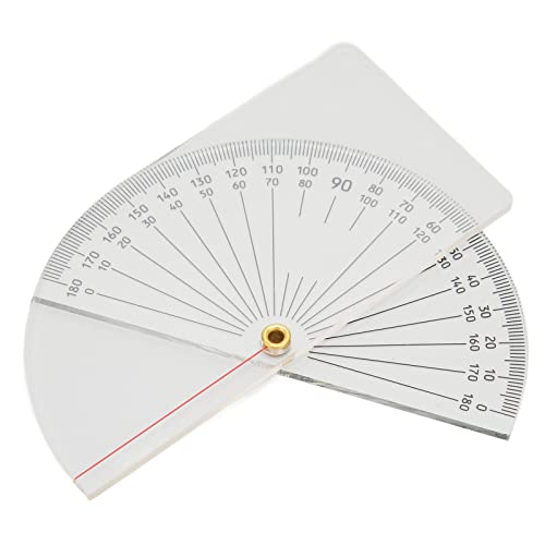 Gelenk-Goniometer, Fingergelenk-Goniometer, Durchsichtiges 360-Grad-Kunststoff-Goniometer, Skalengenaues Messfinger-Goniometer-Werkzeug von Jonlaki